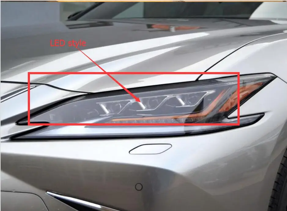 Model1 LED Lexus 1 шт. Автомобильная бамперная фара для Lexus фара ES200H ES260~ 2019y автомобильные аксессуары передняя фара для Lexus противотуманные фары - Цвет: Model1 LED Lexus