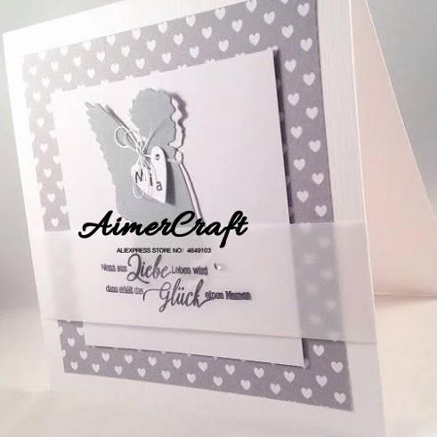 Прекрасный Ангел детские металлические режущие штампы трафареты для DIY