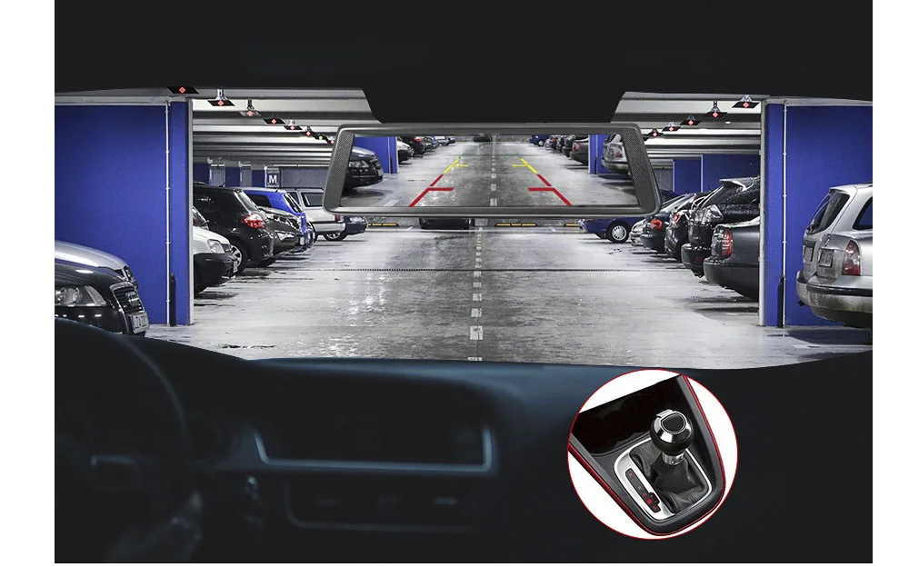 HGDO 1" ips 4G Автомобильные видеорегистраторы Android зеркало с камерой заднего вида ADAS Bluetooth wifi 1080p camara automovil зеркало навигатор