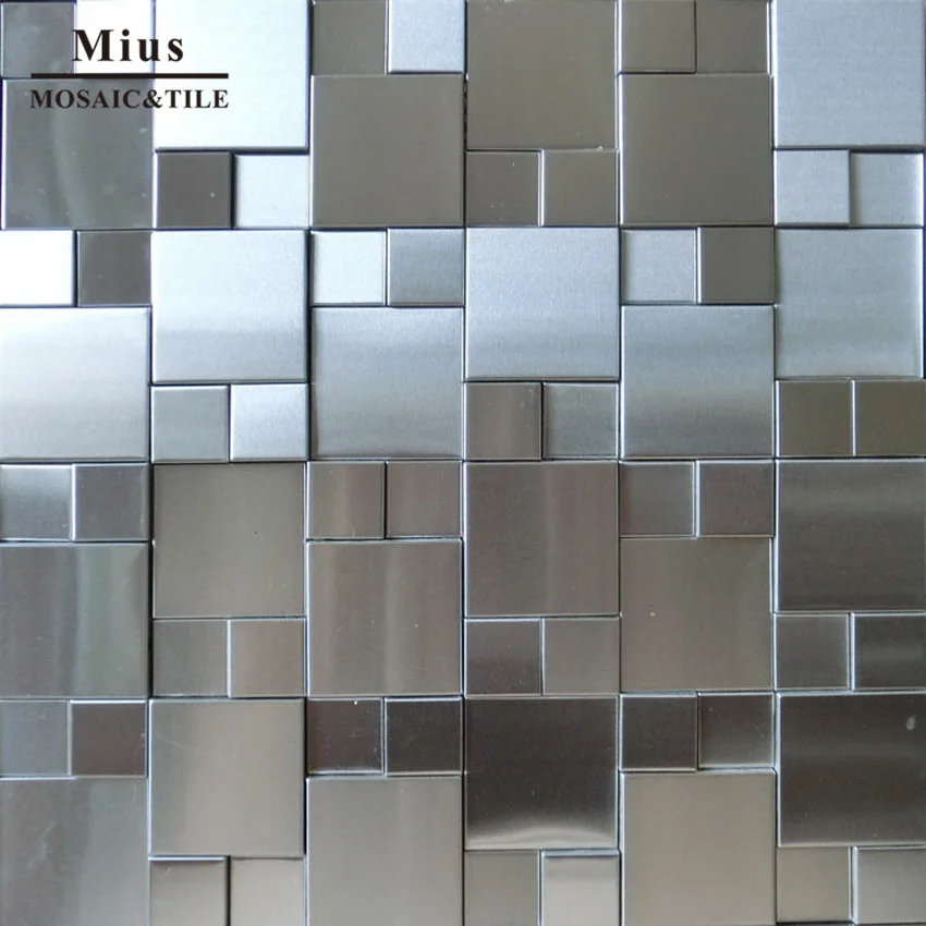 

3D Stainless steel mosaic tiles metal mosaic