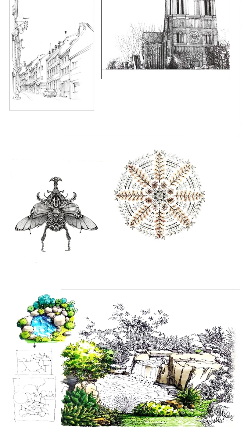 Sakura Pigma Micron Neelde мягкая кисть Ручка для рисования Мультяшные арочные Чернила Канцелярские принадлежности анимация художественные принадлежности