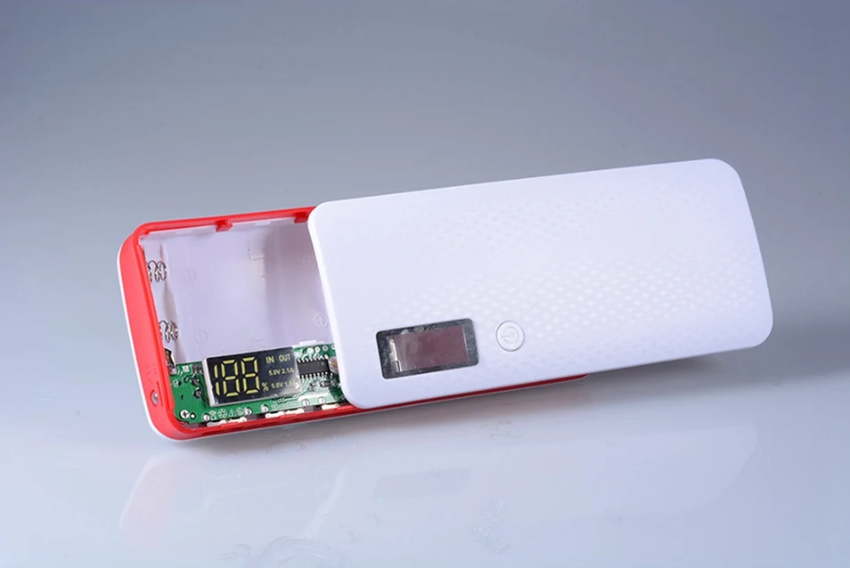 Без батареи) 10000 мАч 18650 Внешний аккумулятор чехол с двойным USB DIY Box Мобильный Внешний аккумулятор портативное зарядное устройство для телефона Xiaomi Pover power Bank