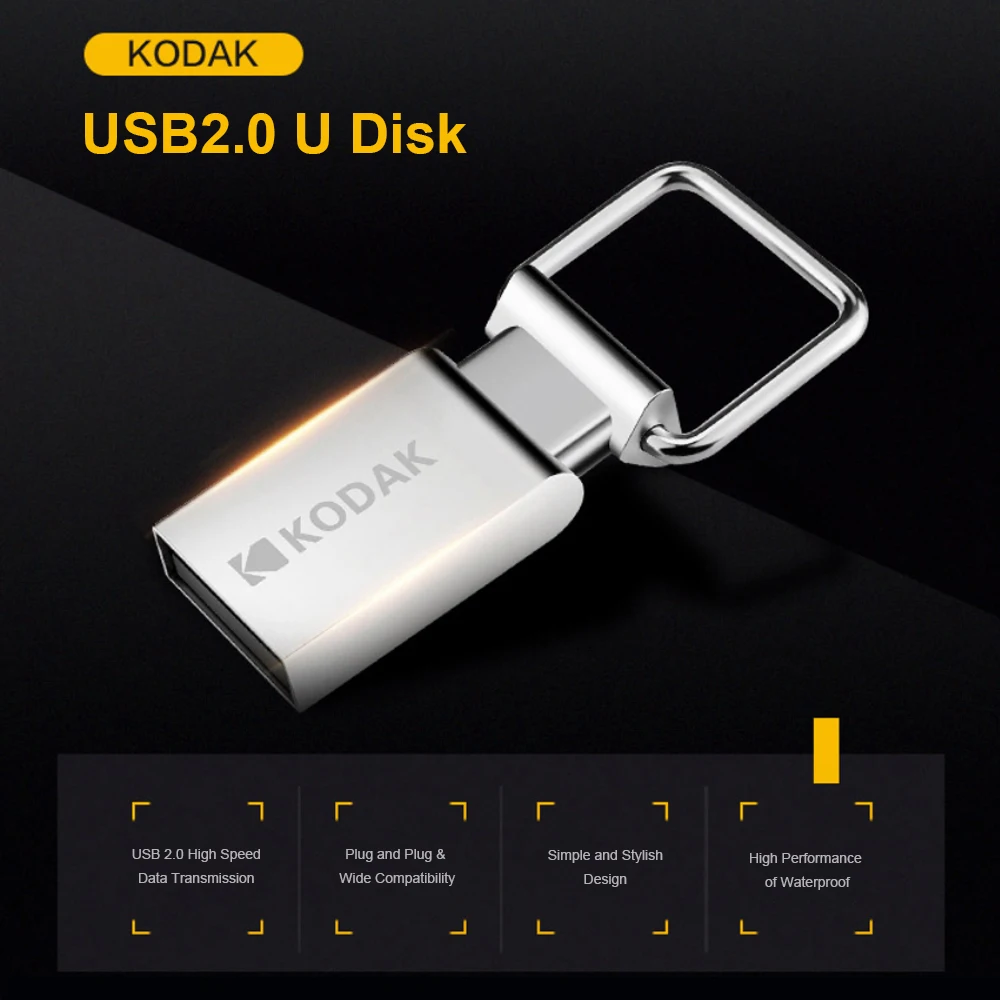 Оригинальный Kodak K112 мини металлический USB флеш накопитель 16 ГБ 32 64 карта памяти