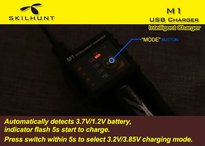Оригинальное умное зарядное устройство Skilhunt M1 с функцией внешнего аккумулятора