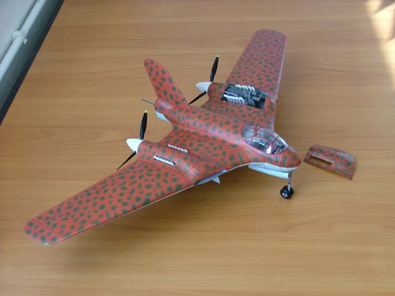 

DIY Paper Model German Fighter Plane Messerschmitt Me-329 WW II Boy Gift Papercraft 3D Puzzle