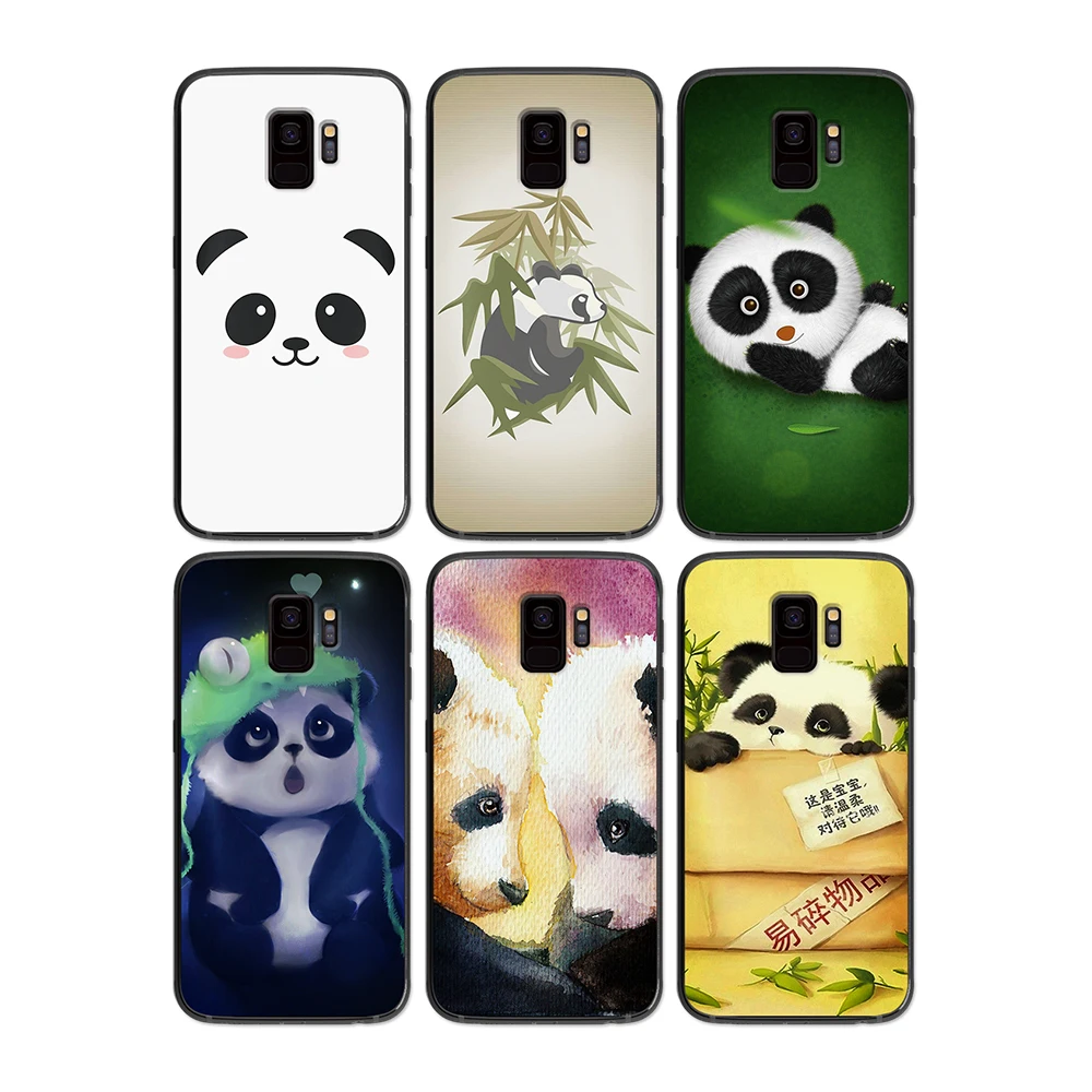 Baby Panda soft phone cover case for Samsung Galaxy S6 S7 S8 S9 S10e Plus Note 8 9 Cases | Мобильные телефоны и