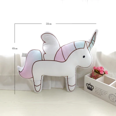 Unicorn 2 Кристальная ультра-мягкая короткая плюшевая подушка милый INS стиль мультфильм Кактус Единорог Подушка домашняя декоративная подушка креативный подарок на день рождения - Цвет: Unicorn 2