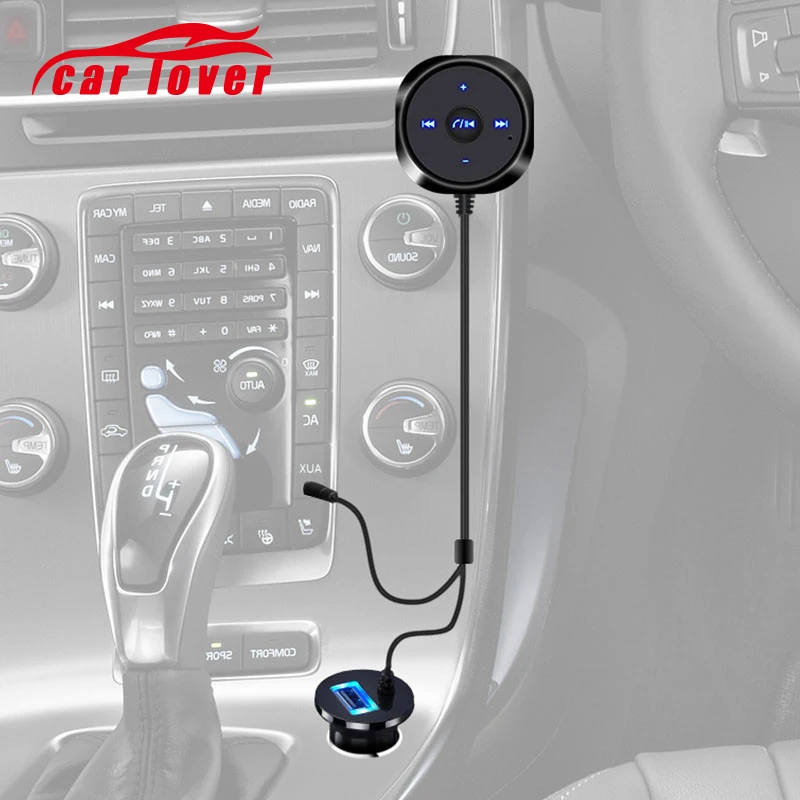 Громкая связь Bluetooth автомобильный набор свободные руки MP3 A2DP 3 5 мм с разъемом