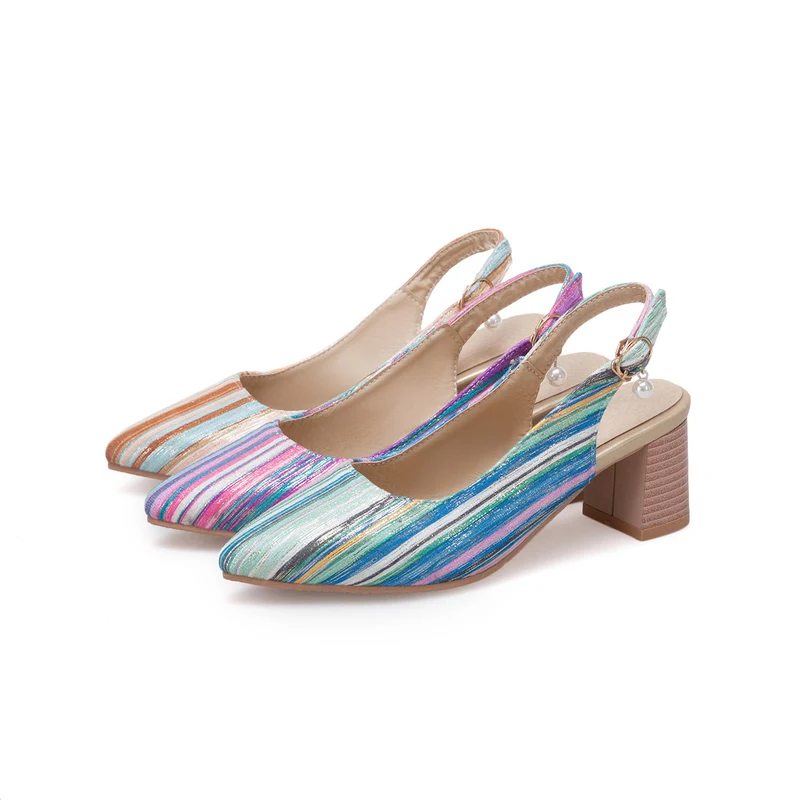 Женские босоножки из искусственной кожи на высоком каблуке с острым носком лето