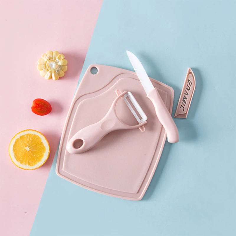 Набор керамических ножей для фруктов набор пилинга доски из трех предметов