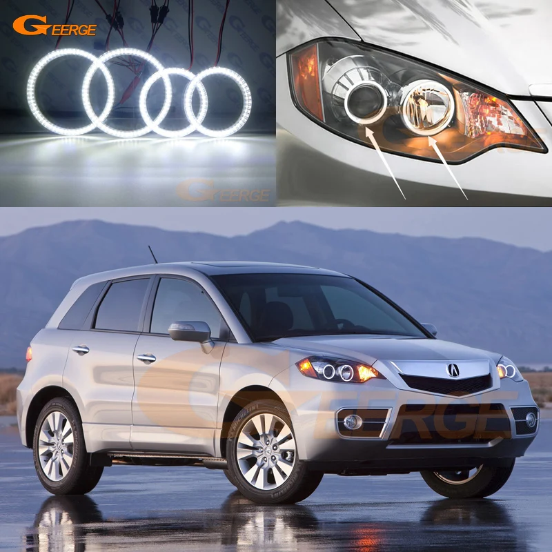 Для ACURA RDX 2007 2008 2009 2010 2011 2012 отличное Ультра яркое освещение smd комплект светодиодов «глаза ангела» DRL