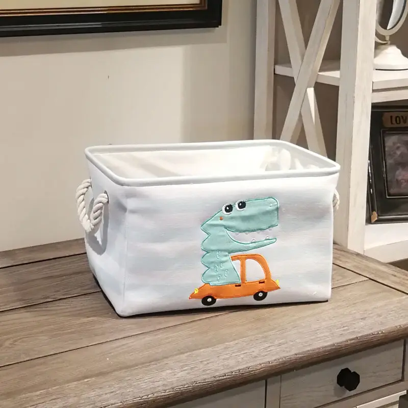 40X28X24cm мультяшный динозавр корзина для хранения игрушек ткань сумка одежды