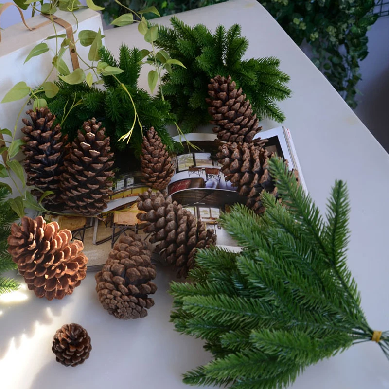 1 упаковка искусственные растения сосновые ветви|pine branches|fake plantsartificial flower wreath |