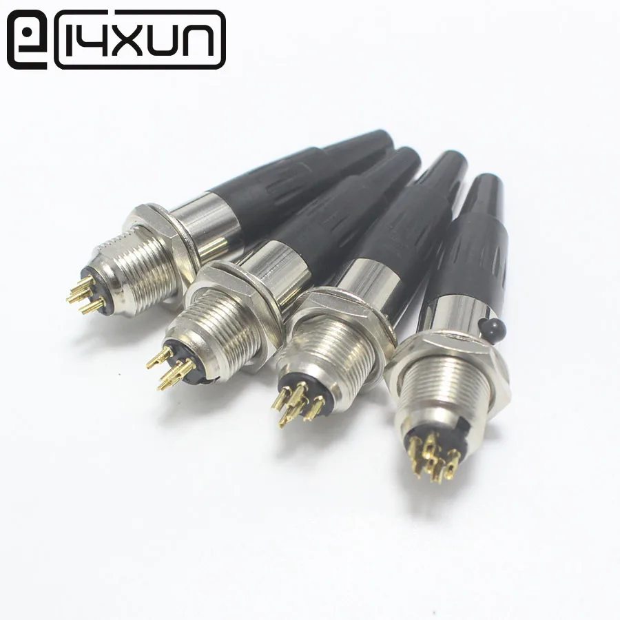 EClyxun 1 компл. Mini XLR 3 4 5 6 контактный разъем Мама + папа маленькая аудио микрофонный