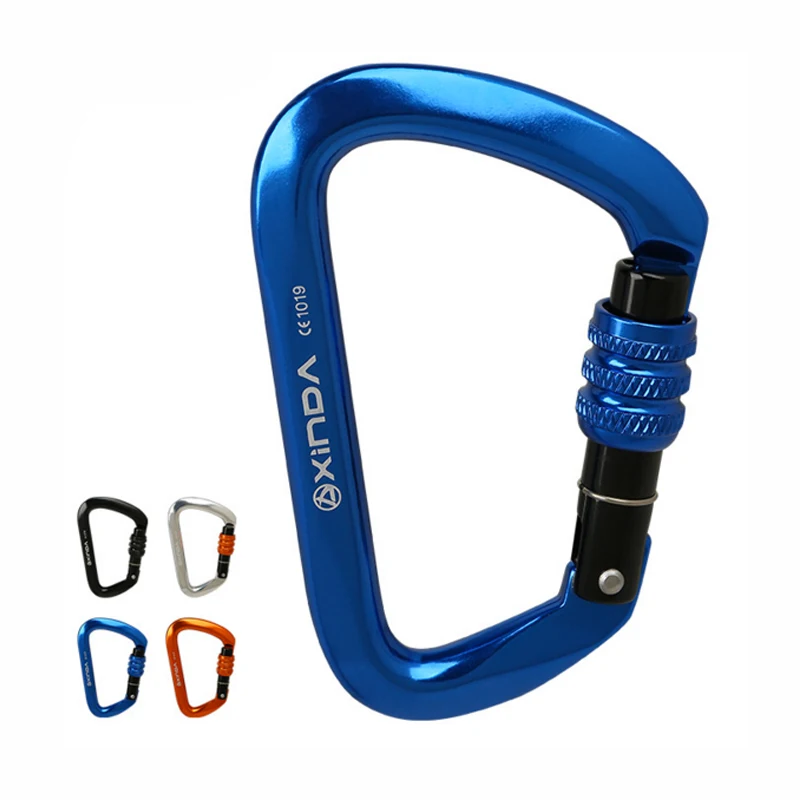 

Профессиональный наружный замок P250 для скалолазания, основной замок D-типа, резьбовой замок, безопасный замок для скалолазания, карабин, сер...