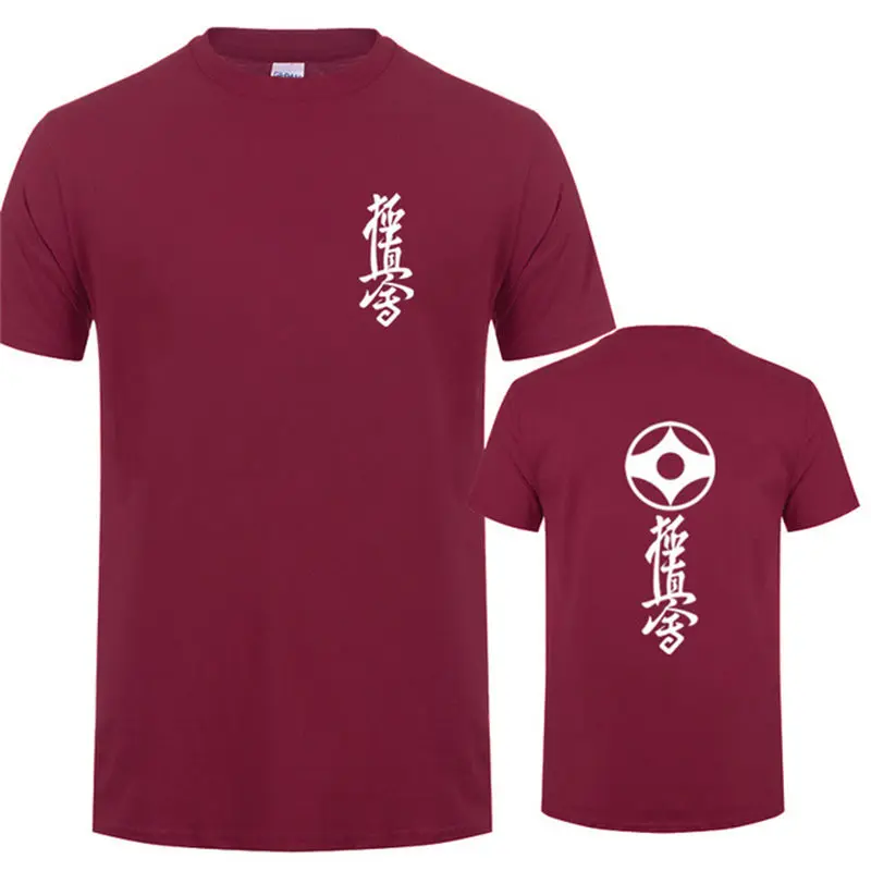 2019 Новая модная летняя футболка аниме Kyokushin каратэ мужские футболки Япония для