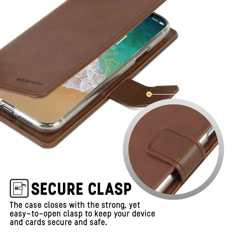 Для iPhone XR 6 1 дюймов Оригинальный Mercury Goospery Blue Moon Diary PU кожаный Магнитный Флип