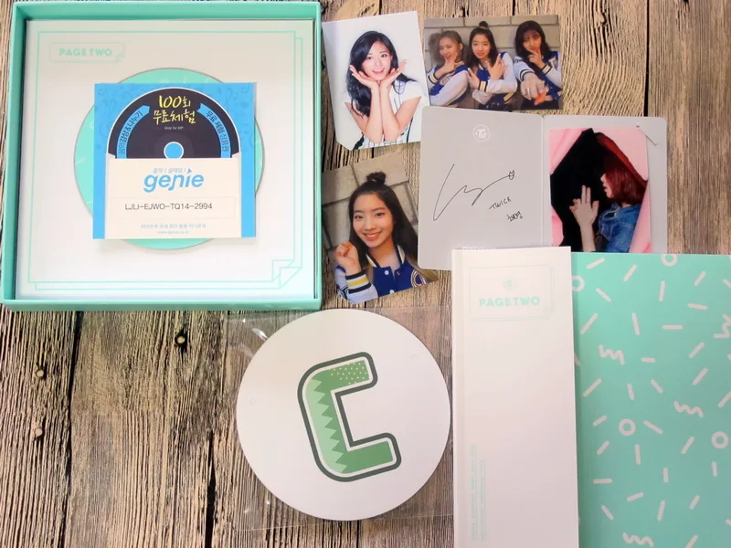 Дважды подписано ручкой autographed 2016 mini2nd альбом страница два CD новая официальная