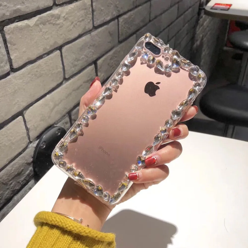Для huawei P8 P9 P10 P20 Lite плюс 2017 Коврики 7 8 9 10 Pro DIY ясно разноцветными стразами край diamond