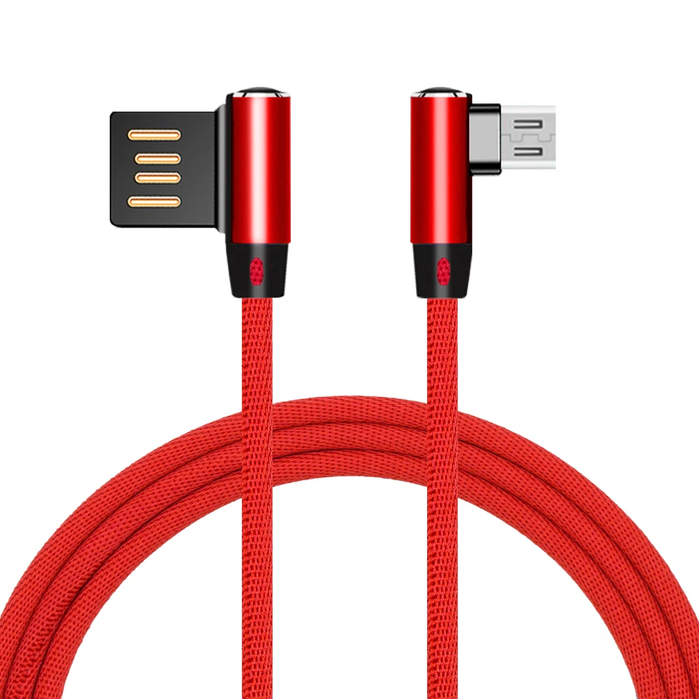 Sindvor Micro USB кабель для Xiaomi samsung 90 градусов быстрая зарядка USB кабель для передачи данных с двух сторон все микро-usb для устройств на аndroid мобильный шнур для телефона
