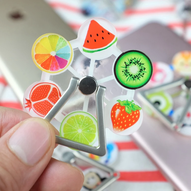 Милый мультфильм колесо обозрения палец кольцо держатель Универсальный