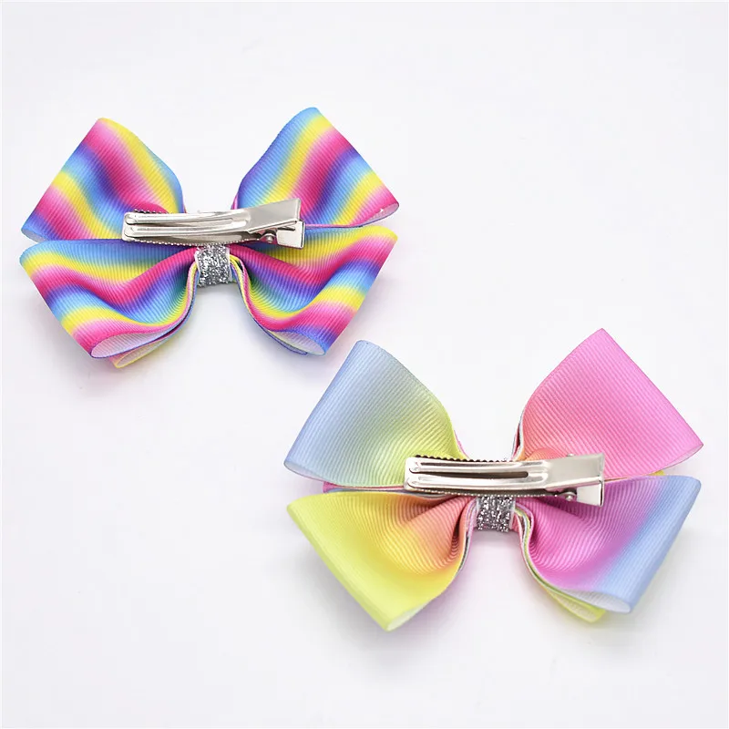 Заколка для волос малышей большие банты с единорогом девочек заколка бантом