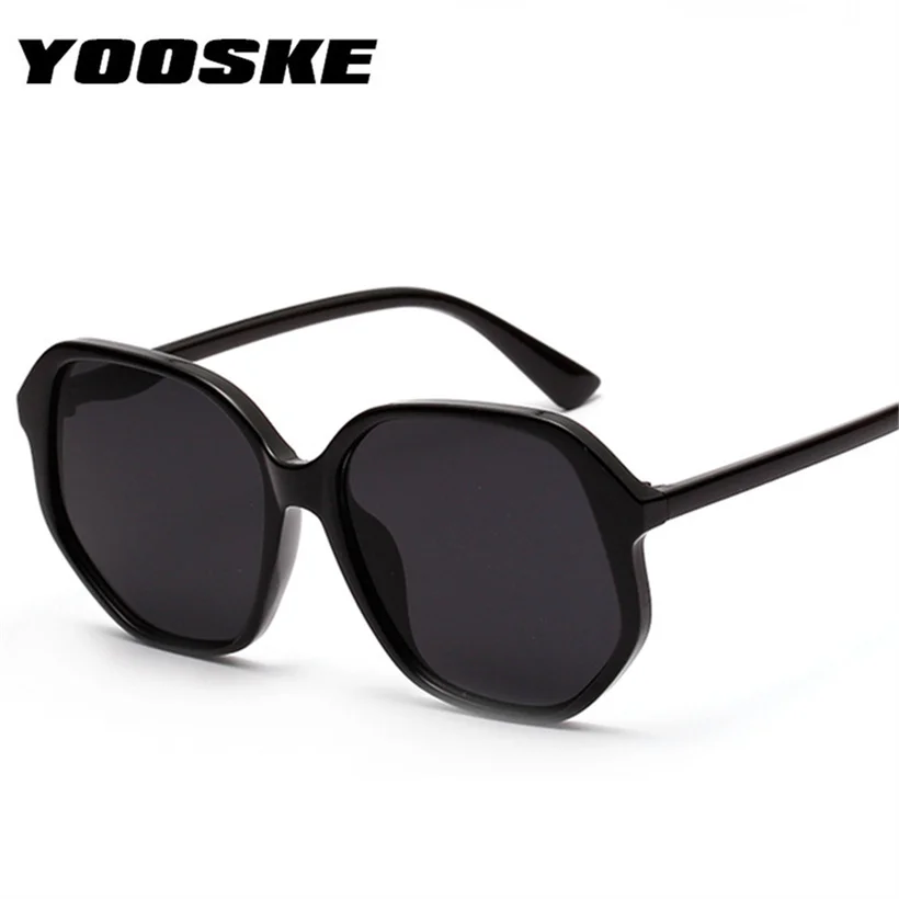 YOOSKE Oversized Women Sunglasses 90s Luxury Brand Designer Candy Colors Sun Glasses Ladies Retro Irregular Frame Glasses