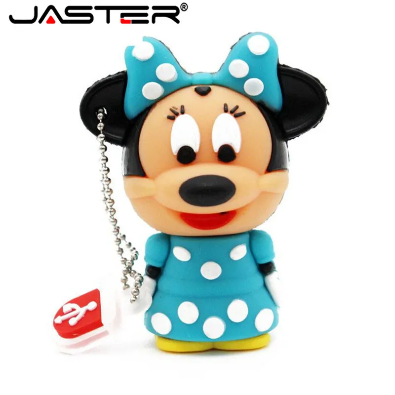 JASTER мышь Микки и Минни USB флеш-накопитель животные мультфильм pendrive 4 ГБ/8 ГБ/16 ГБ/32 ГБ изысканный флеш-накопитель Забавный usb