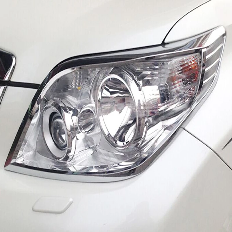 

2010 chrome For Toyota prado 150 accessories headlight cover trim for Toyota land cruiser prado FJ150 FJ 150 2010 2011 2012 2013