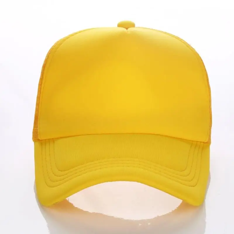 Yellow Цена по прейскуранту завода-изготовителя! DIY Заказная Кепка водителя грузовика бесплатный дизайн логотип текст фото печать взрослых детей сетки Регулируемая Snapback Прямая поставка - Цвет: Yellow