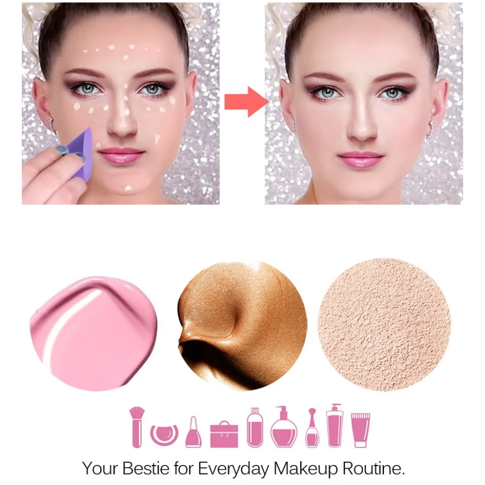 Профессиональный 1 шт. Мягкий Гладкий косметический спонж для макияжа