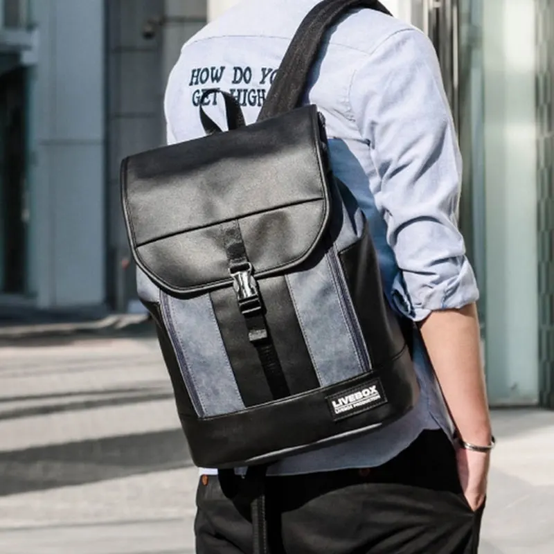 Preppy Style Backpack Man Teenagers School Bags Vintage Leisure Male Daypacks Europe and America Knapsack 2017 New Fashion | Багаж и сумки