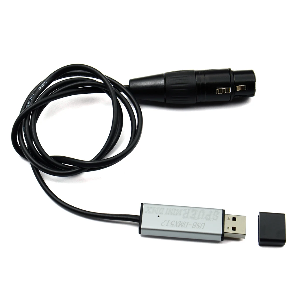 Светодиодный DMX512 компьютер ПК контроллер освещения сцены диммер USB к DMX адаптер