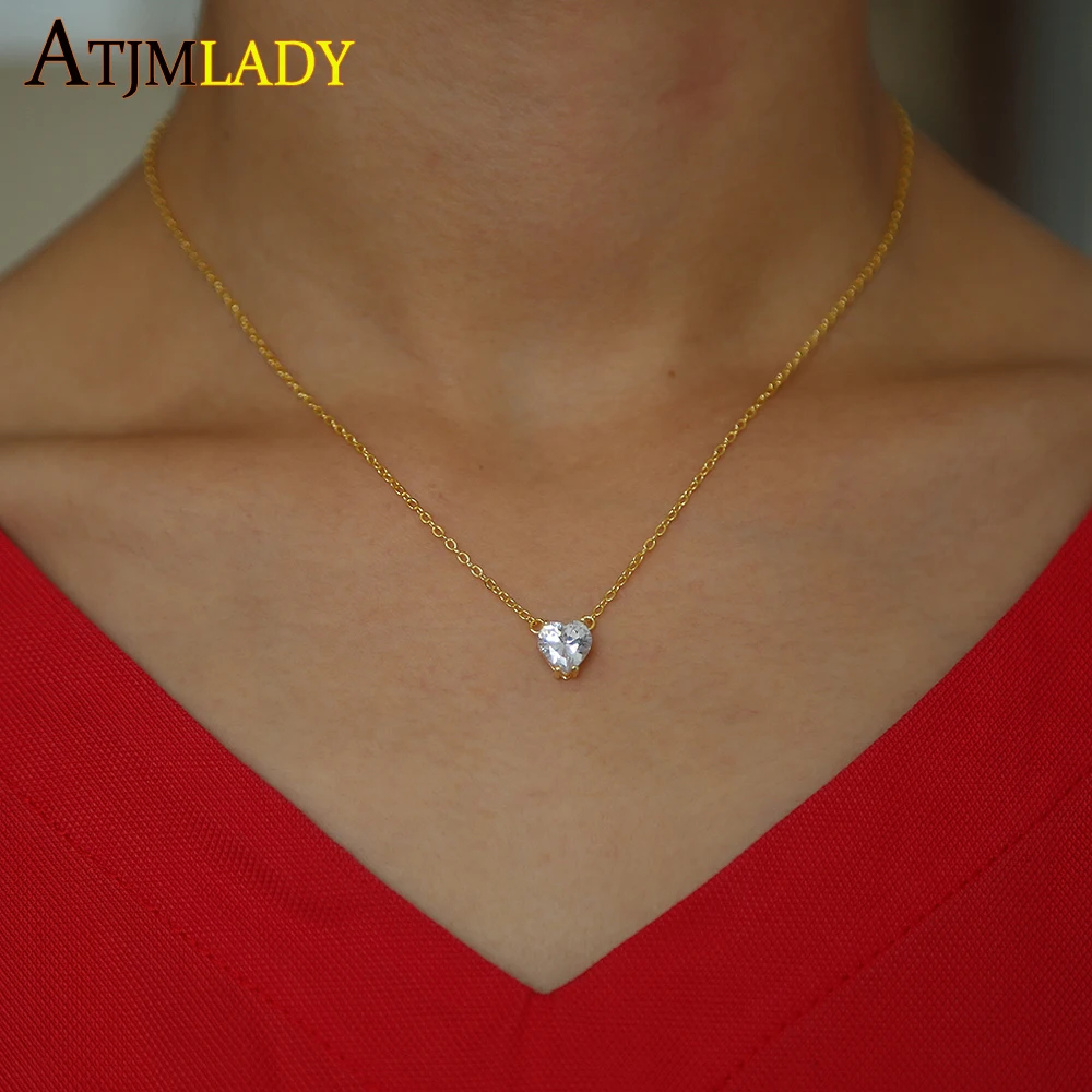 Романтическое ожерелье с кулоном в виде сердца кулон форме со стрелкой класс ААА