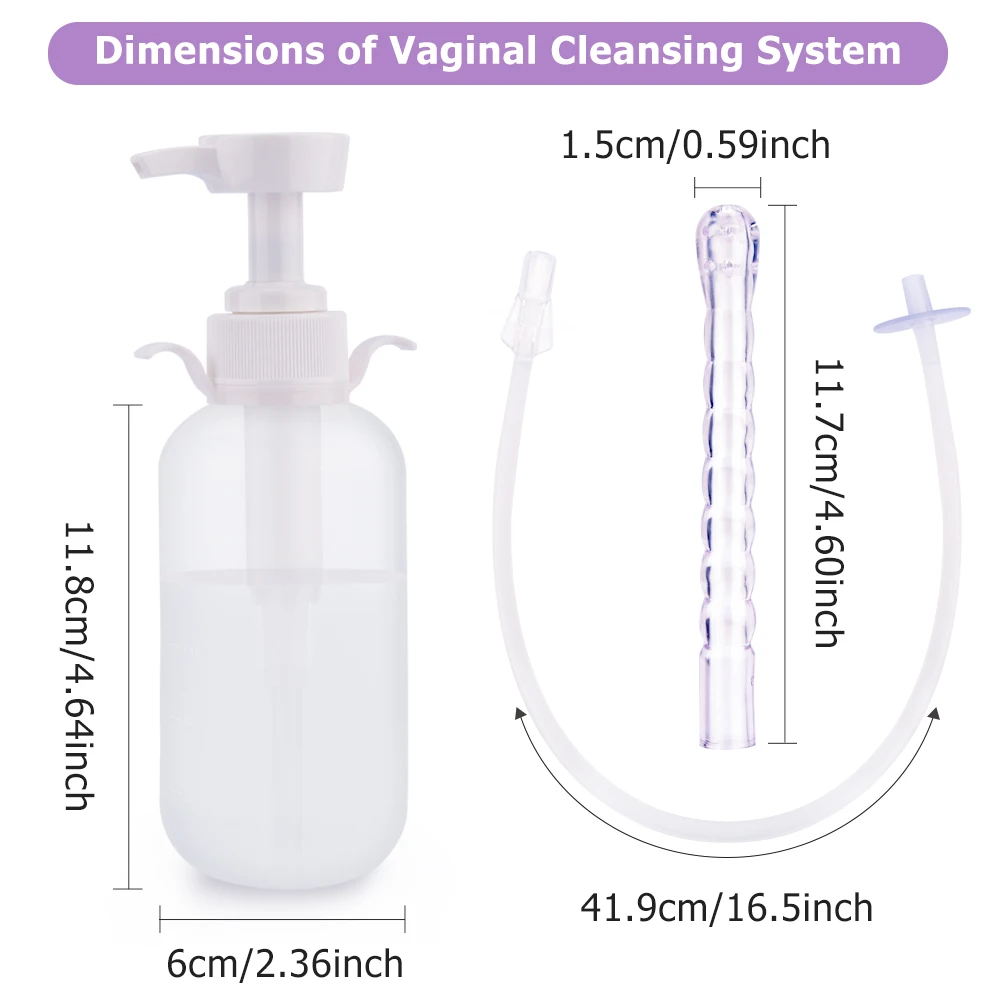 300Ml/600ML Medical Vaginal Clearner Anal Douche Enema Ass Anus Cleaning Syringe Washing Irrigator Clean Vagina Device|Товары для