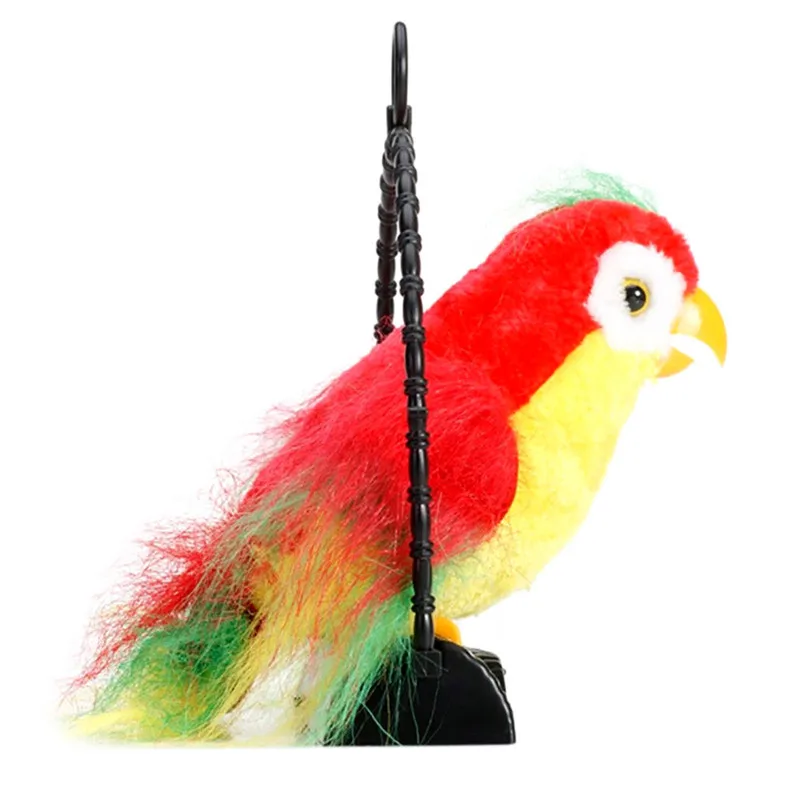 Electronic Pets Waving Wings Talking Talk Parrot Imitates &amp Repeats What You Say Gift Funny Toys for children Hot sale Xm30 |
