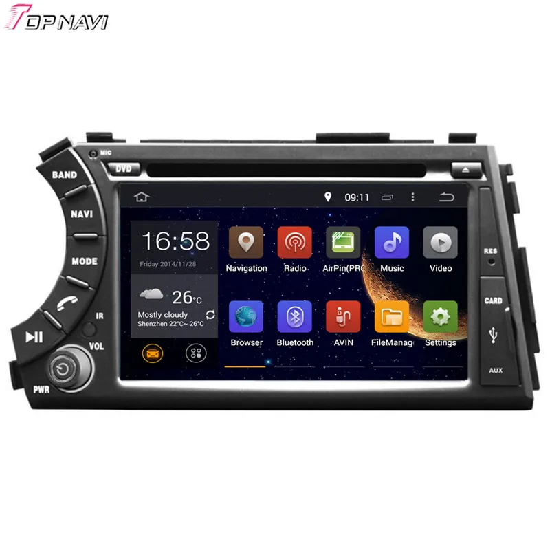 Topnavi 7 ''Octa Core 4GB RAM Android 6 0 автомобильное радио GPS для SSANGYONG Kyron Actyon/Kyron/Micro