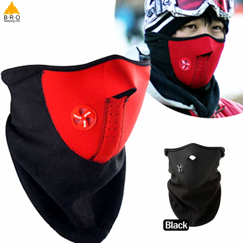 Высококачественная Мужская/женская уличная спортивная маска и зимняя Лыжная маска и теплая полумаска для езды на велосипеде на открытом воздухе