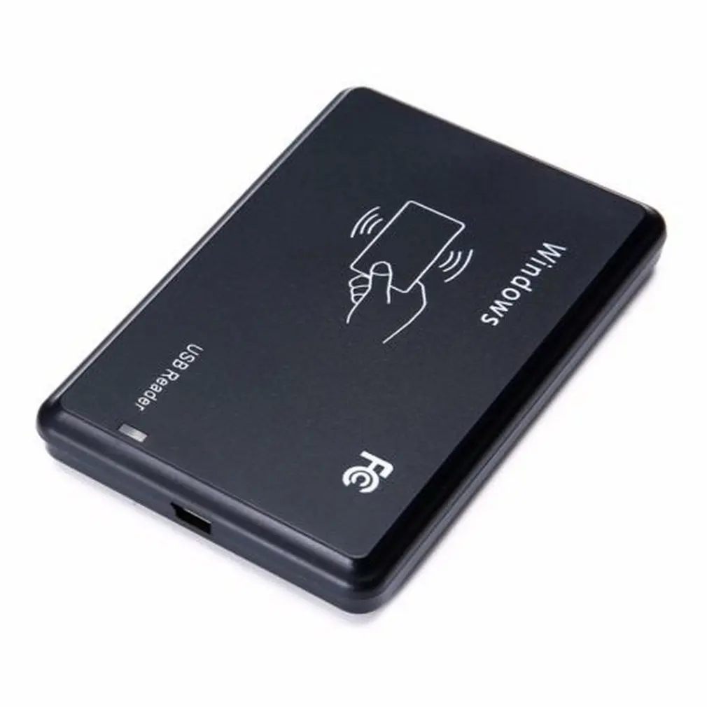 Ультра тонкий компактный размер 13,56 МГц USB RFID Бесконтактный датчик приближения умный бесконтактный считыватель ID карт