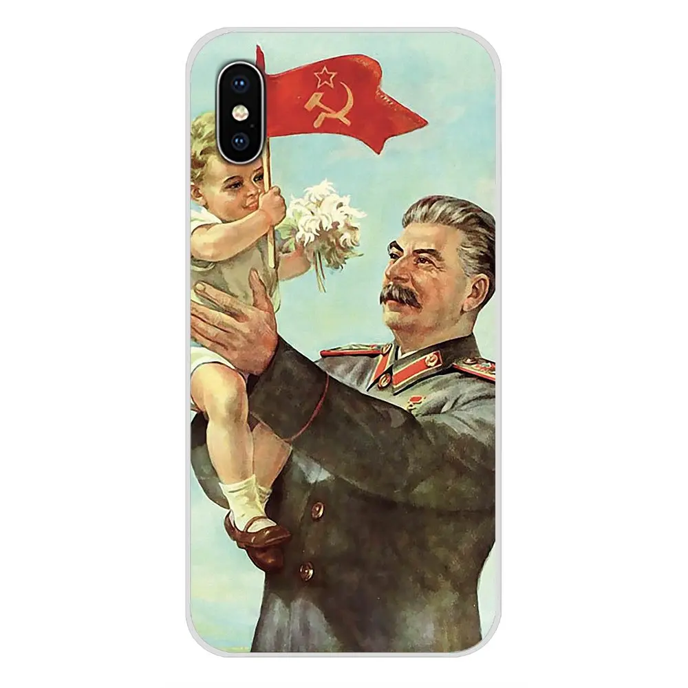 images 6 Винтажный русский Сталин СССР для Apple iPhone X XR XS MAX 4 4S 5 5S 5C SE 6 6 S 7 8 Plus ipod touch 5 6 силиконовый чехол для телефона - Цвет: images 6