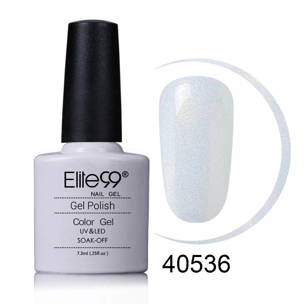 S40536 Elite99 Светильник Цвет замочить праймер Полупостоянный цвет лак для ногтей нужен УФ лампа отверждения основа Топ Эмаль лак для ногтей - Цвет: S40536