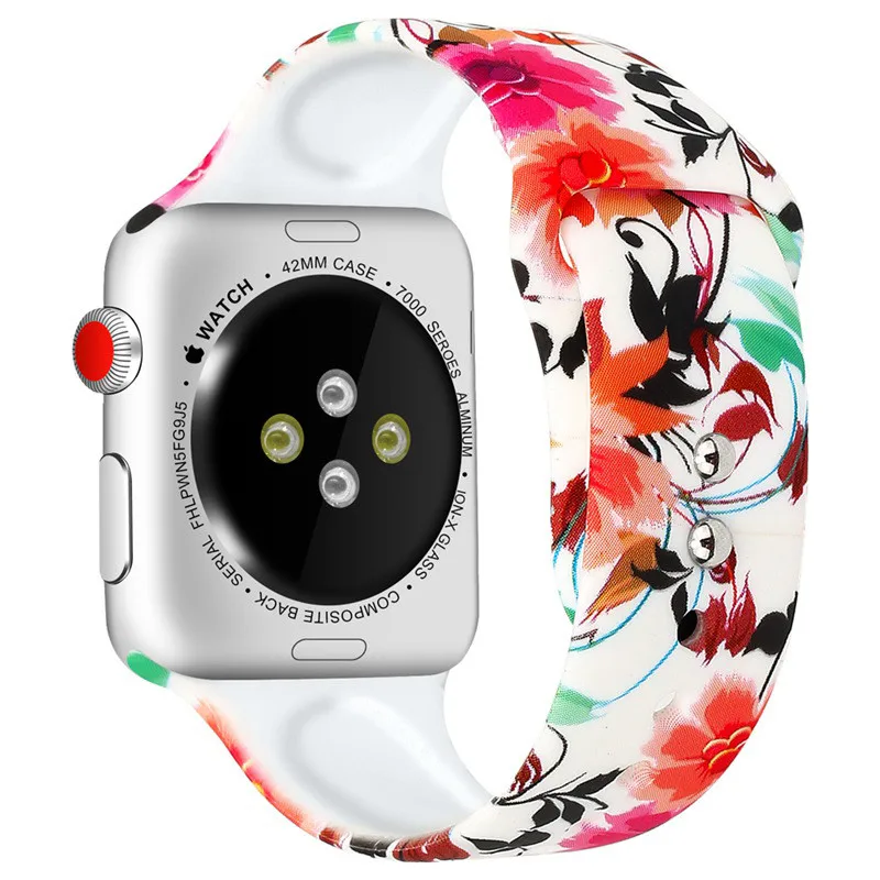 Модный мультяшный Микки Apple Watch ремешок для iWatch серии 4 3 2 1 высококачественный силиконовый ремешок 38 мм 42 мм 40 мм 44 мм стильный ремешок для часов