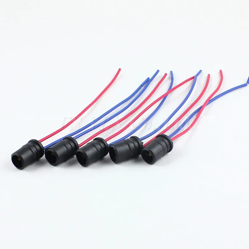 FSYLX 4pc T10 Light Instrument LED SMD Bulb Extension Connector Socket High Quality socket | Автомобили и мотоциклы