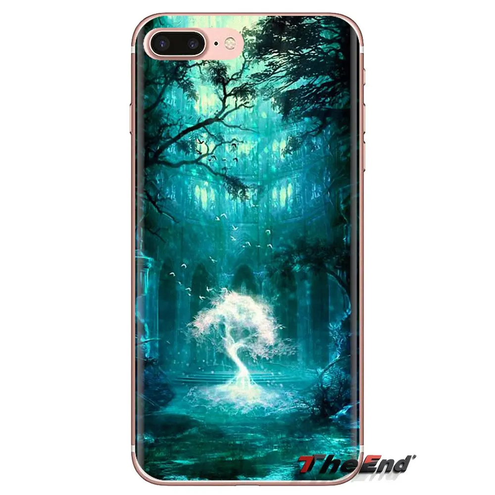 Silicone Phone Cases For iPod Touch Apple iPhone 4 4S 5 5S SE 5C 6 6S 7 8 X XR XS Plus MAX Natural world The Tree of Life Flower |