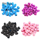 20 шт. 10*15 мм электрическое сверло для ногтей, пластиковое основание, шлифовальные колпачки, резиновая ручка, фрезы для маникюра, педикюра, аксессуары для дрели