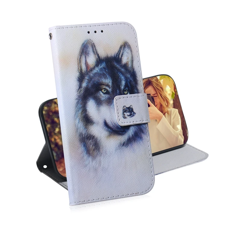 Кожаный чехол для Etui Hawei P30 mate 20 Pro Lite Nova 3i 4 V20 8C 8X P Smart Y6 кожаный бумажник панда флип Футляр для телефона