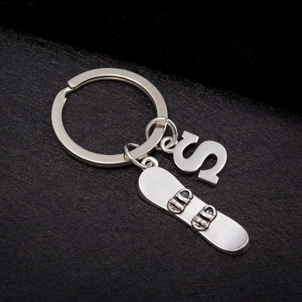 Fishhook модные подвески с буквами 26 алфавитов оригинальный брелок Скейтер