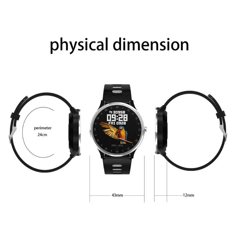 

ALLOYSEED A9 Smartband IP67 Waterproof ECG PPG Heart Rate Blood Pressure Reminder Display Smart Watch Bracelet Fitness Wristband