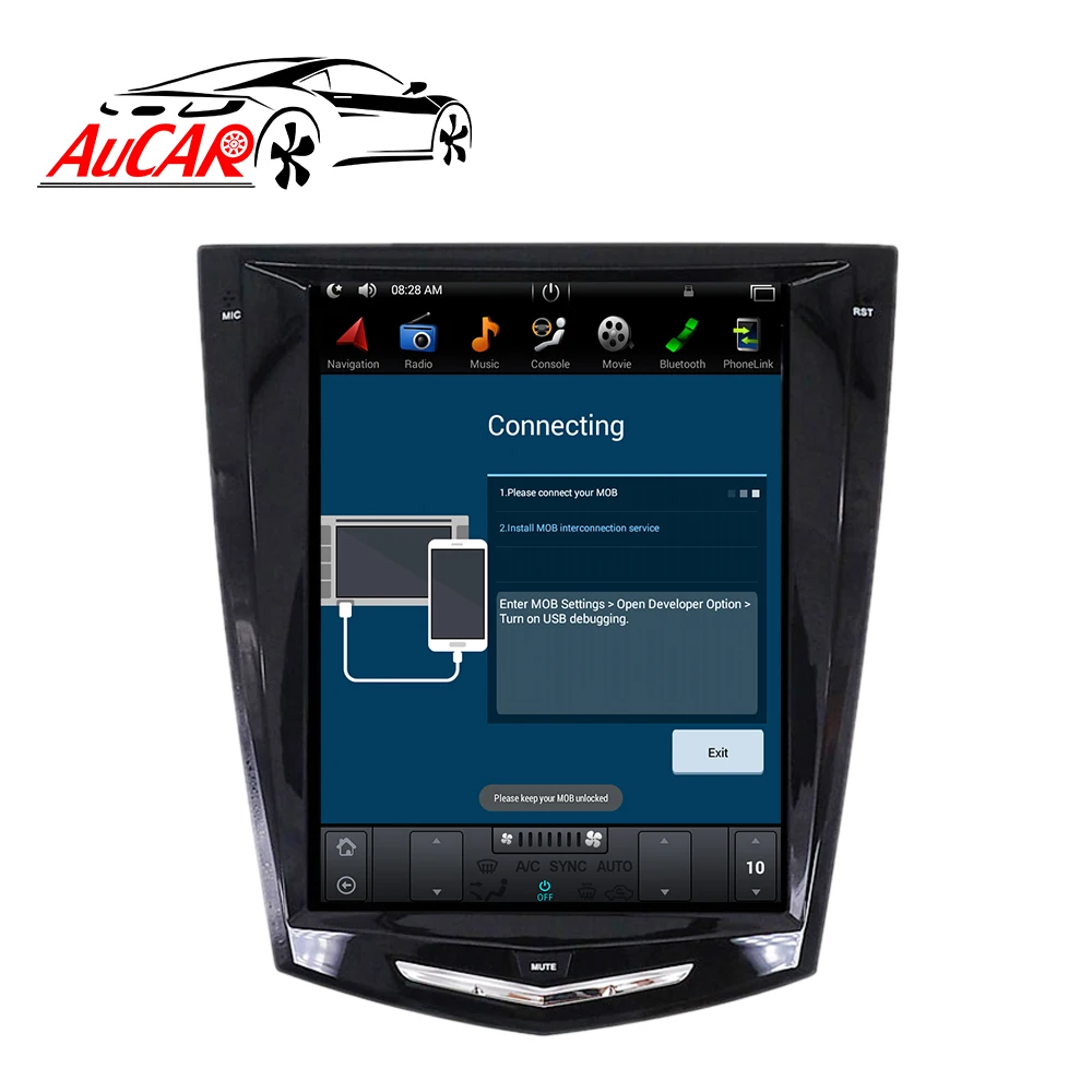 Tesla 2 DIN Android 8.110.4 ''автомобиль радио gps навигации плеер для Cadillac ATS/ATSL/XTS/SRX от АТС ХЦ 2013 стерео блок