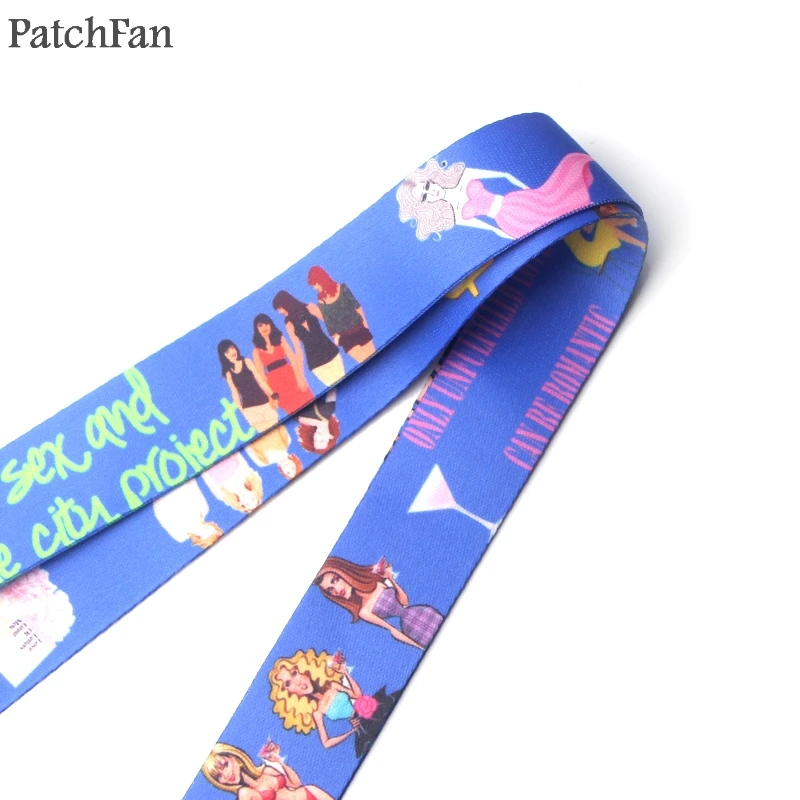 Patchfan Секс в большом городе женских diy брелок для ключей шейный ремень лямки ленты